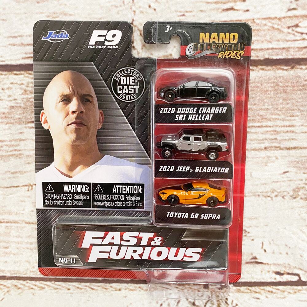 FAST AND FURIOUS Jada Nano Hollywood Rides 3 Pack